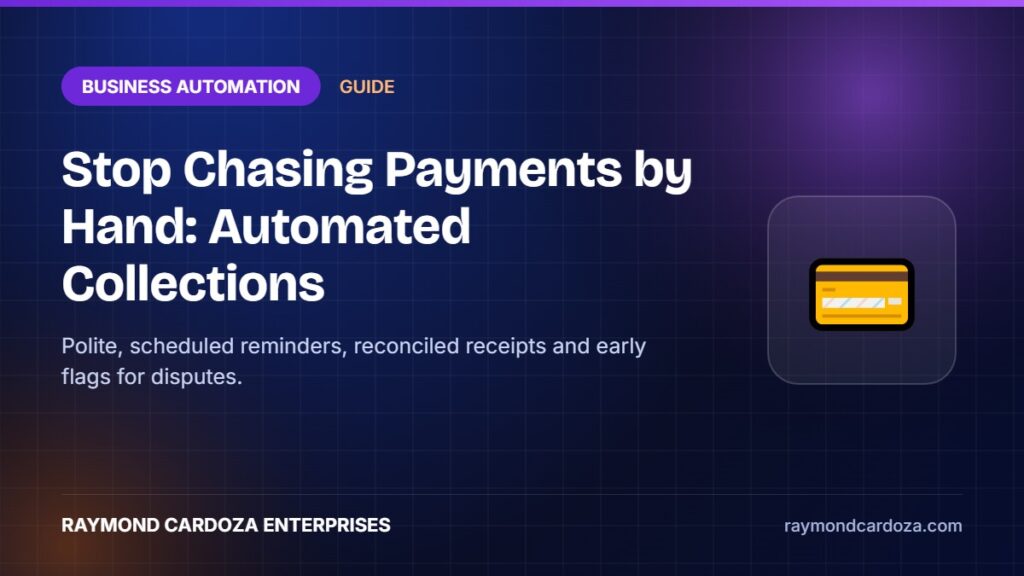 Automated invoice reminders and payment collections workflow