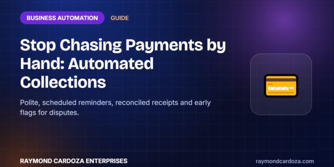 Automated invoice reminders and payment collections workflow