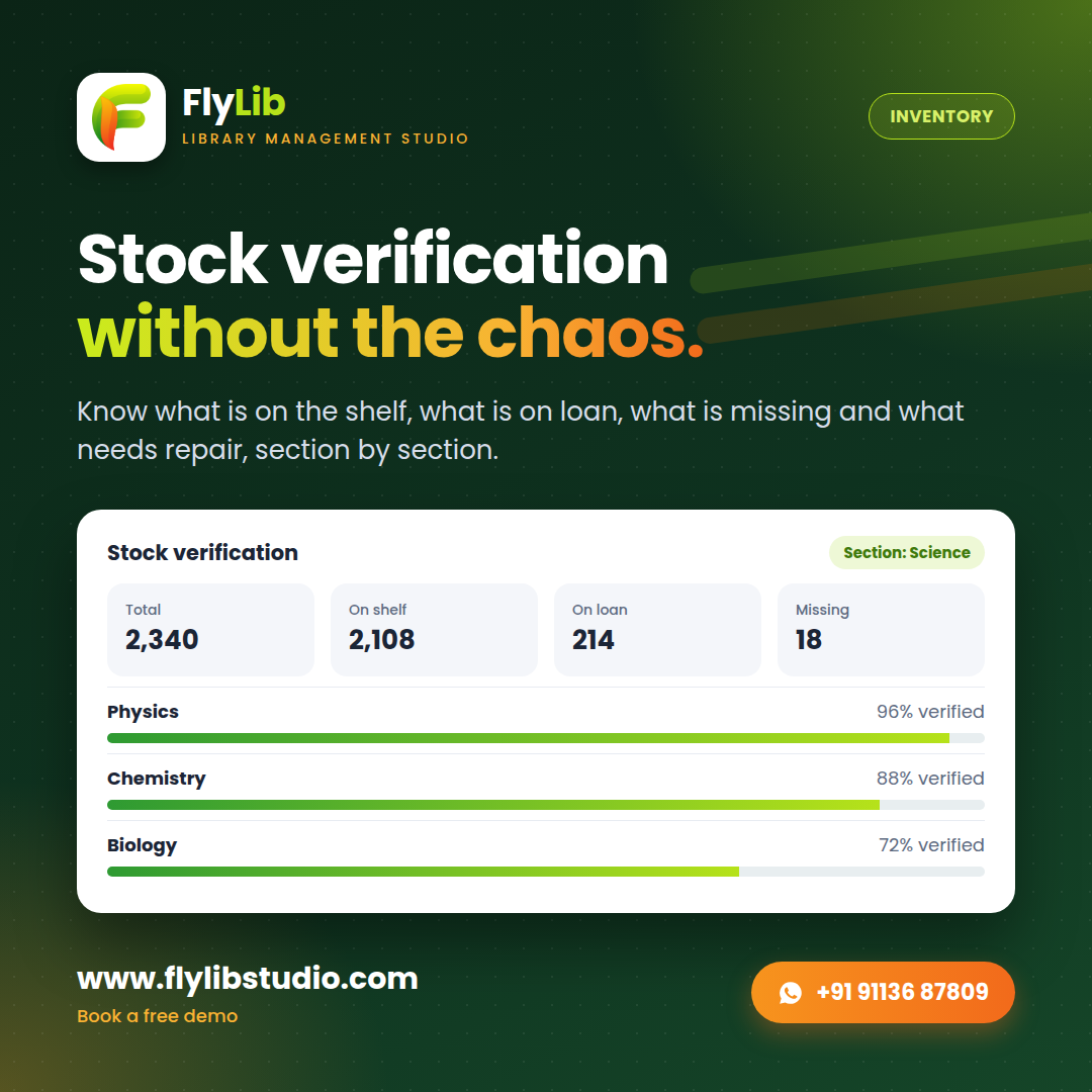 Stock Verification Without the Chaos: Library Inventory Management with FlyLib