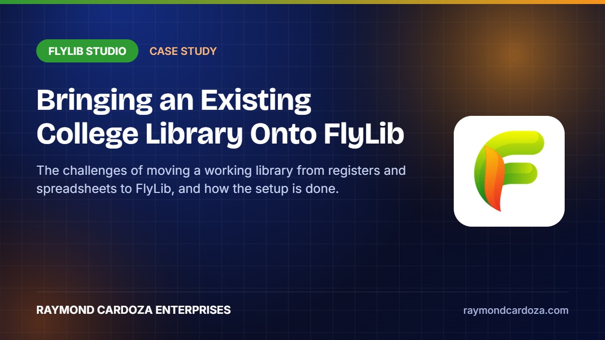 Bringing an Existing College Library Onto FlyLib: A Setup Case Study