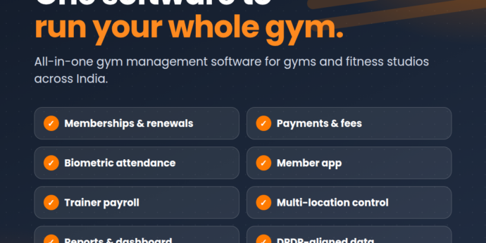 GymDrive all-in-one gym management software features