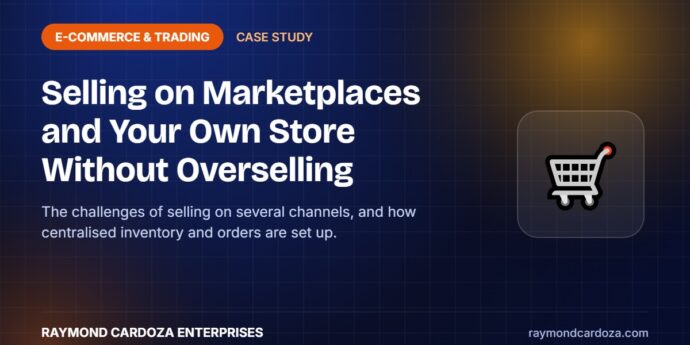 Multichannel e-commerce case study with centralised inventory across Amazon, Flipkart and an online store