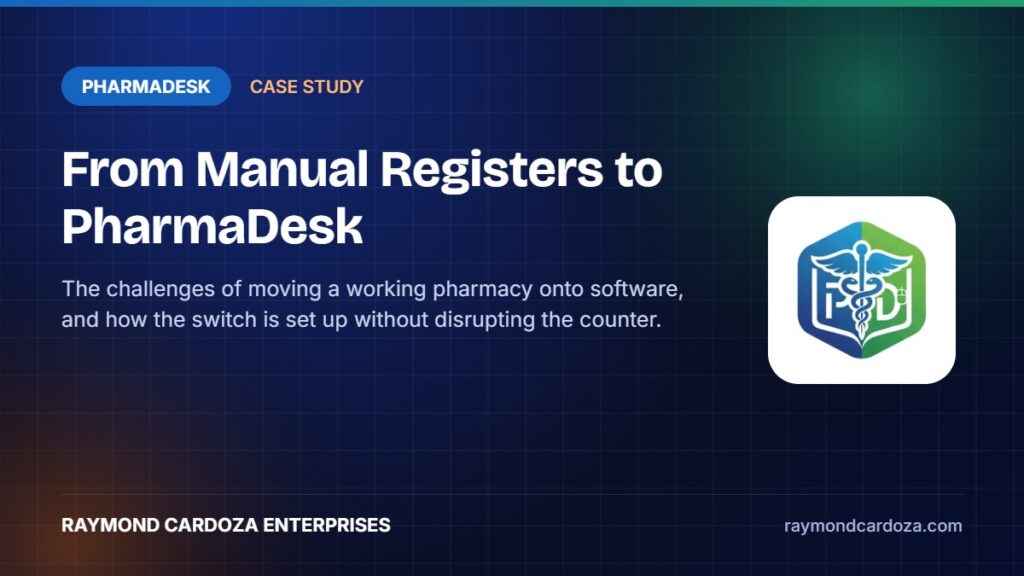 PharmaDesk pharmacy management software setup case study