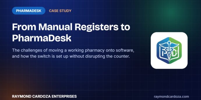 PharmaDesk pharmacy management software setup case study