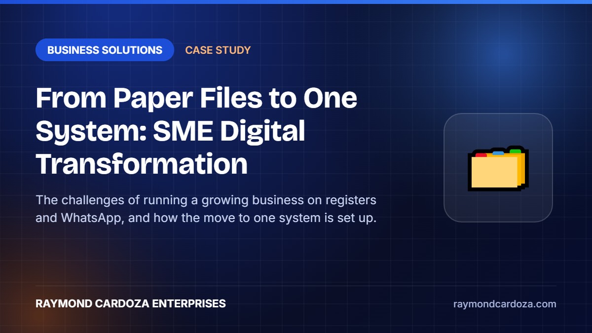 From Paper Files to One System: A Digital Transformation Case Study for Growing SMEs