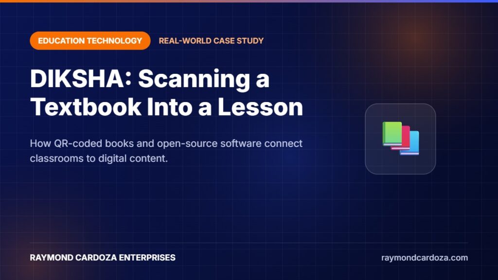 DIKSHA EdTech case study - QR-coded energised textbooks linking print to digital learning
