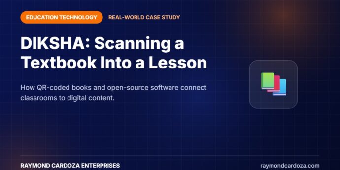 DIKSHA EdTech case study - QR-coded energised textbooks linking print to digital learning