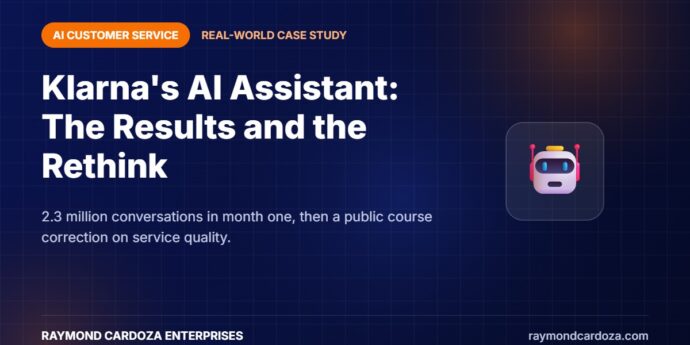 Klarna AI assistant customer service case study - results and lessons for AI support