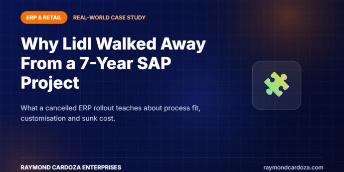 Lidl SAP ERP project case study - lessons from a cancelled merchandise management rollout