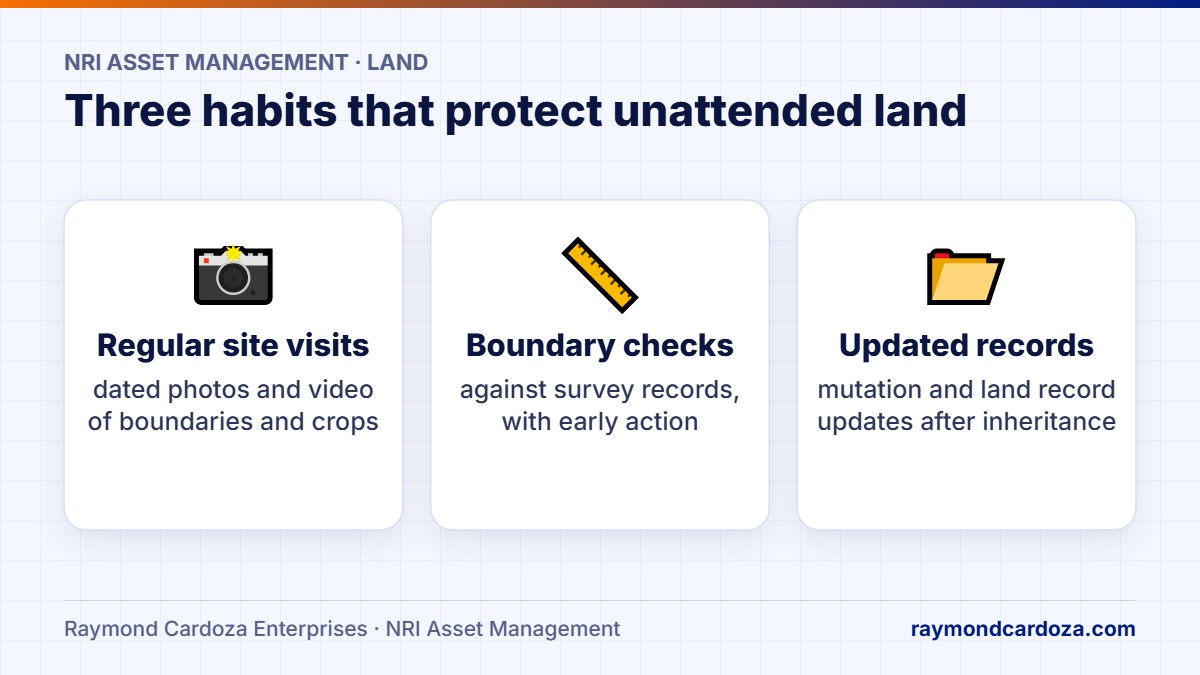 How NRIs protect ancestral land in Dakshina Kannada: regular site visits, boundary checks and updated land records